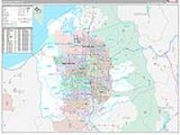 Salt Lake, Ut Carrier Route Wall Map